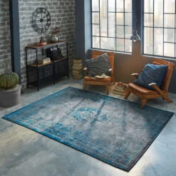 Vintage-Teppich, Grey Turquoise -Einrichtungsgeschäft 5627 22469 Milieu