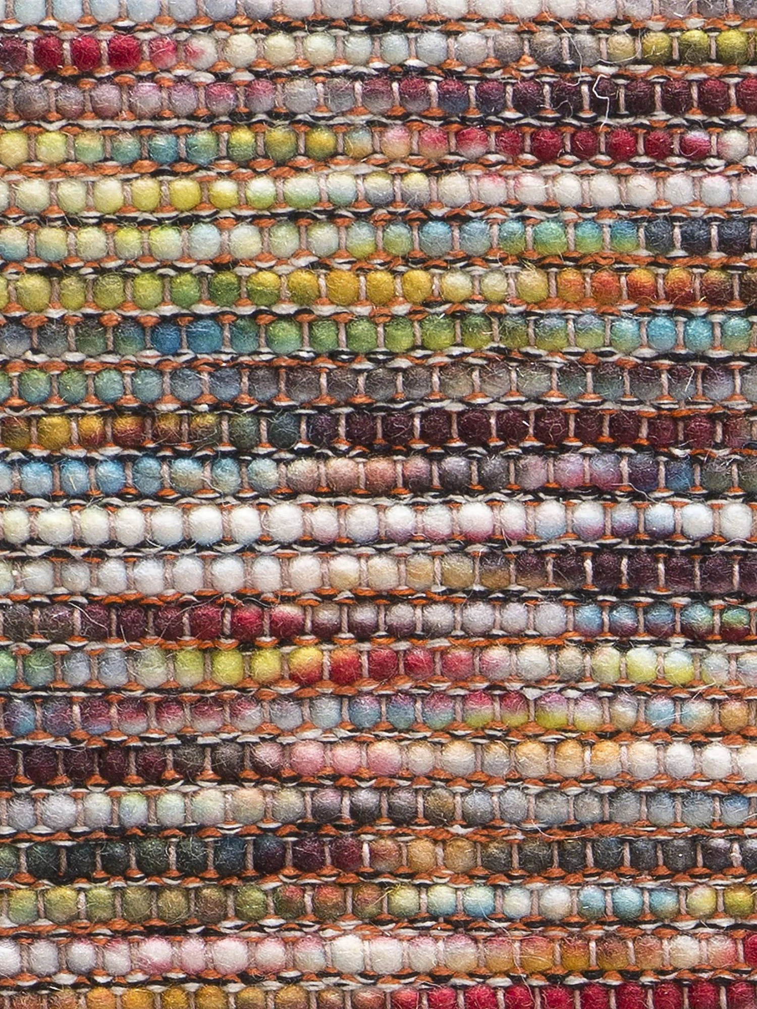 Handweb-Teppich, Multicolor 5 Handweb-Teppich, Multicolor – Bild 3