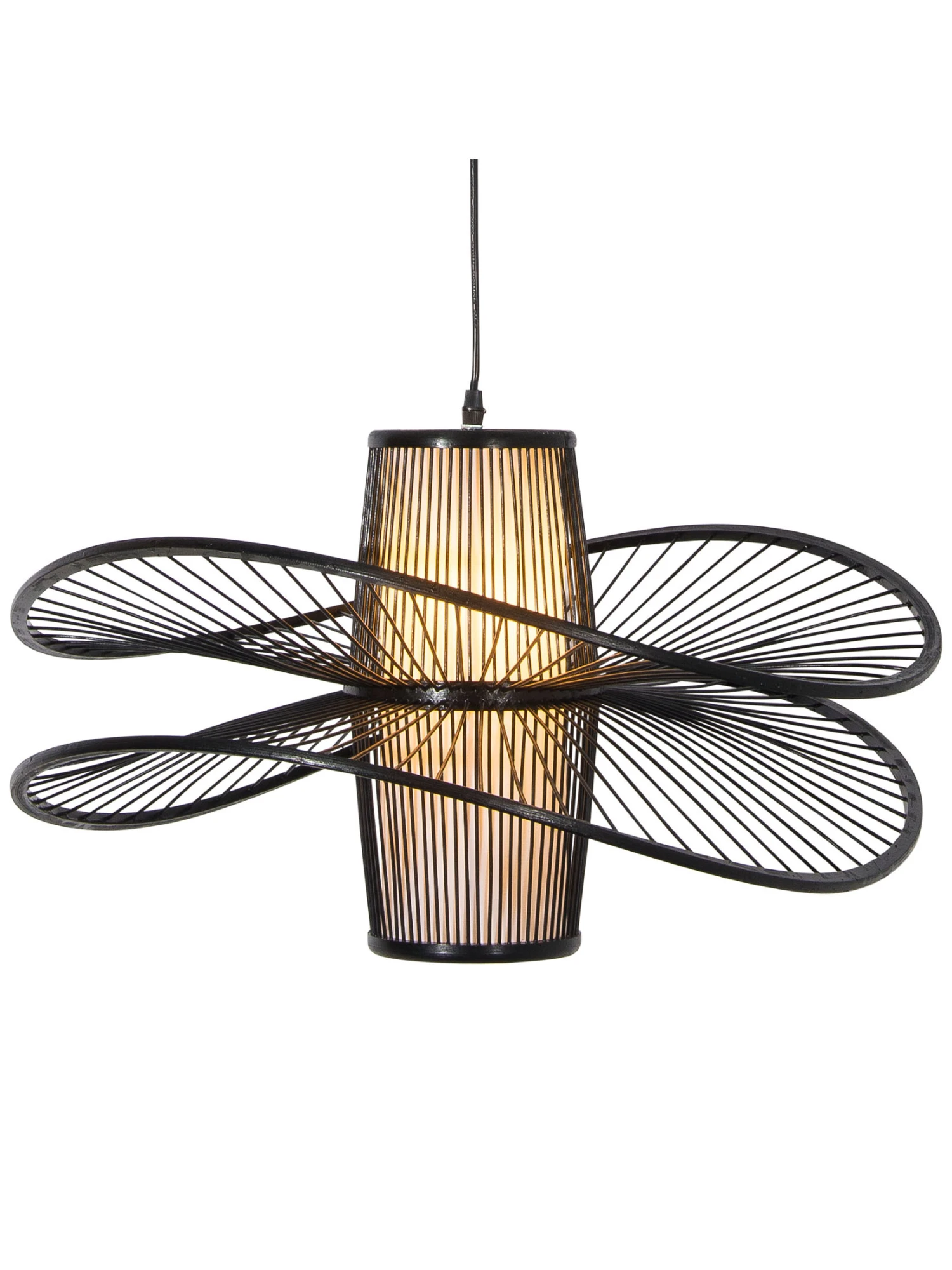 Hängeleuchte, Schwarz 4 Hängeleuchte, Schwarz – Bild 2