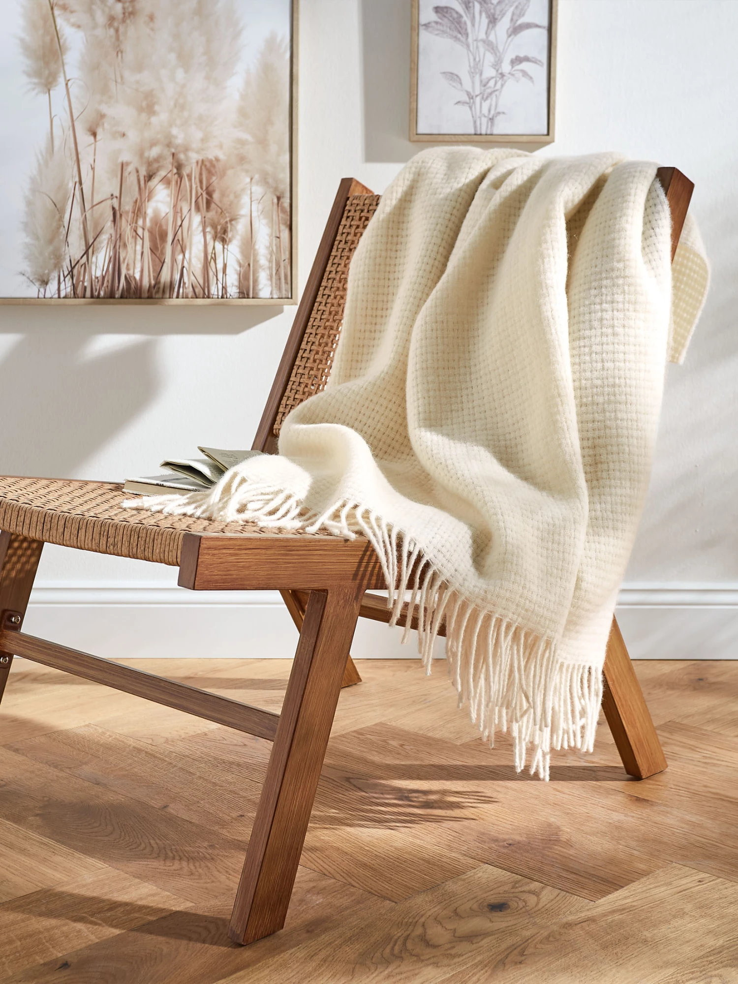 Wolldecke, Offwhite 3 Wolldecke, Offwhite