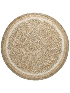 Jute-Teppich, Multicolor -Einrichtungsgeschäft Almenara JuteTeppich beige Multicolor 150rund pla