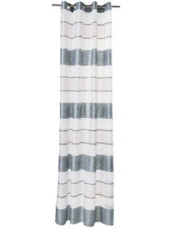Ösenschal, Aqua -Einrichtungsgeschäft Aria Gardine Oesenschal Blau Aqua 140x245 pla1