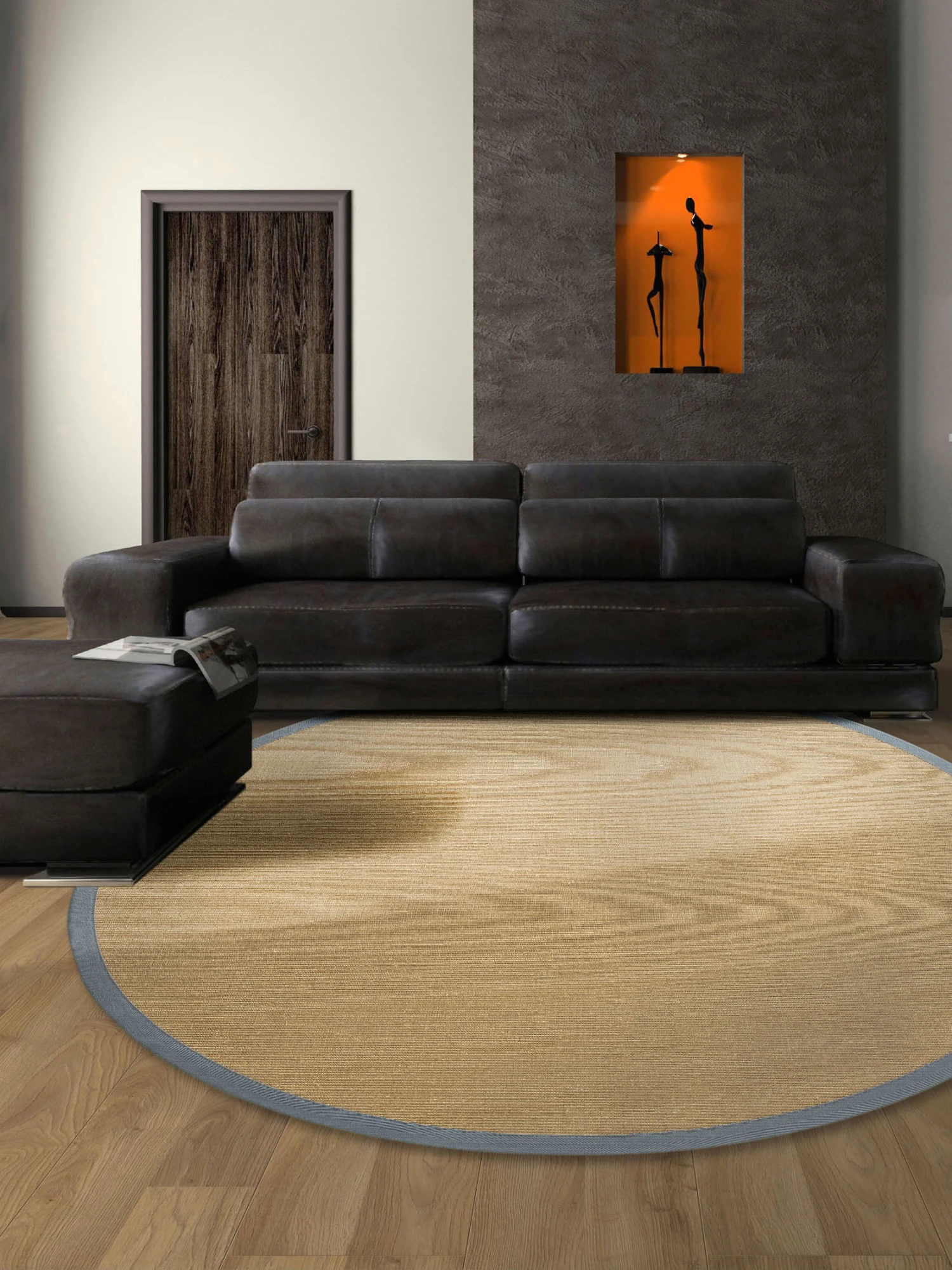 Sisal-Teppich, Graphit 3 Sisal-Teppich, Graphit