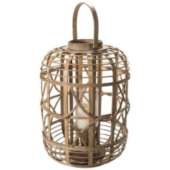 Laterne, Natural -Einrichtungsgeschäft Balaro Laterne Braun Natural 32x32x45 per3