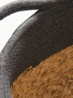 Korb, Anthrazit/Natur -Einrichtungsgeschäft Bandra Korb Dunkelgrau AnthrazitNatur 30x30x26 lup2