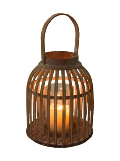 Windlicht, Natural -Einrichtungsgeschäft Barara Windlicht Braun Natural 22x22x25 per1