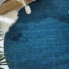 Woll-Teppich, Nachtblau 1 Woll-Teppich, Nachtblau -Einrichtungsgeschäft Barwala Gabbehteppich blau Nachtblau 200rund mil