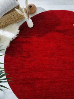 Woll-Teppich, Herbstrot