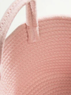 Korb, Samtrosa -Einrichtungsgeschäft BasketSweetRose Korb Rosa Samtrosa 25x25x18 lup3