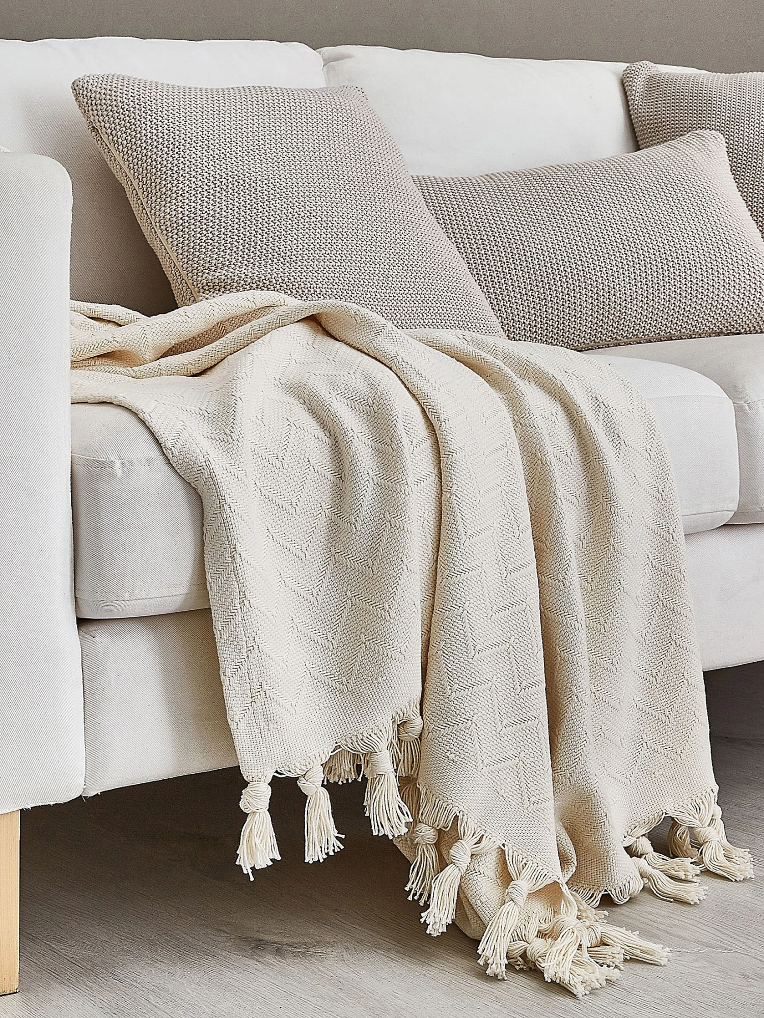 Decke, Elfenbein 3 Decke, Elfenbein