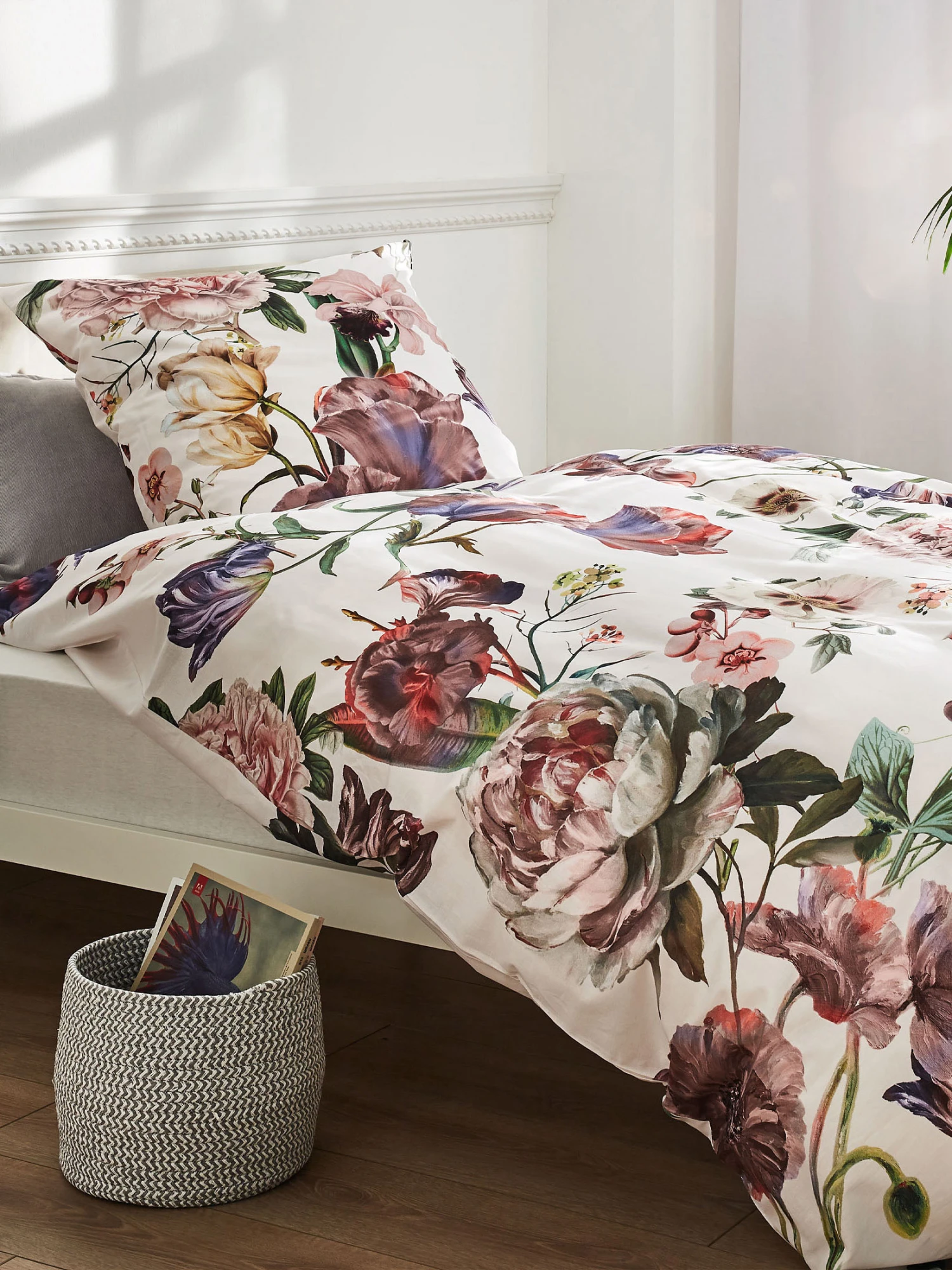 Satin-Bettwäsche, Weiss 3 Satin-Bettwäsche, Weiss