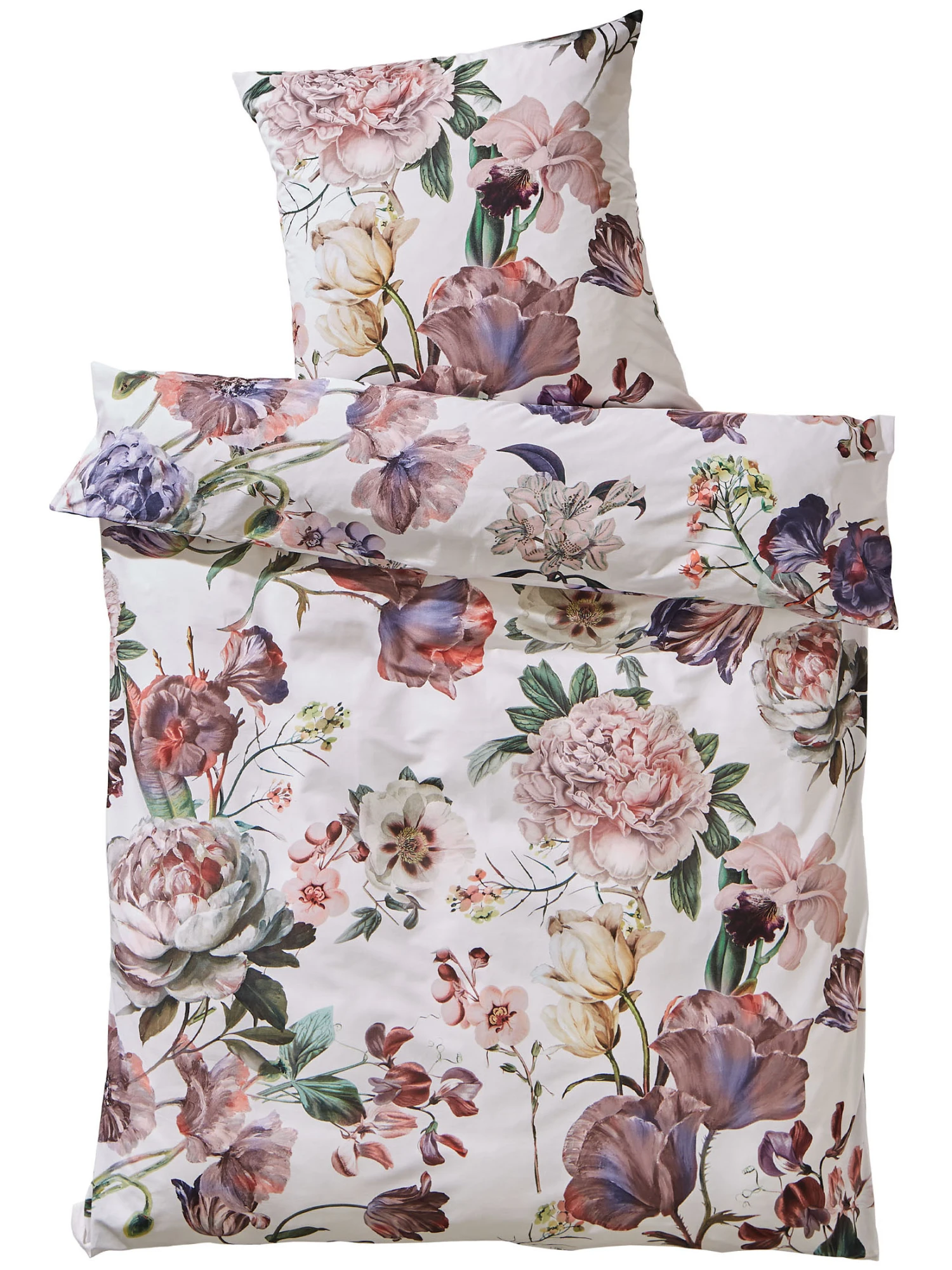 Satin-Bettwäsche, Weiss 4 Satin-Bettwäsche, Weiss – Bild 2