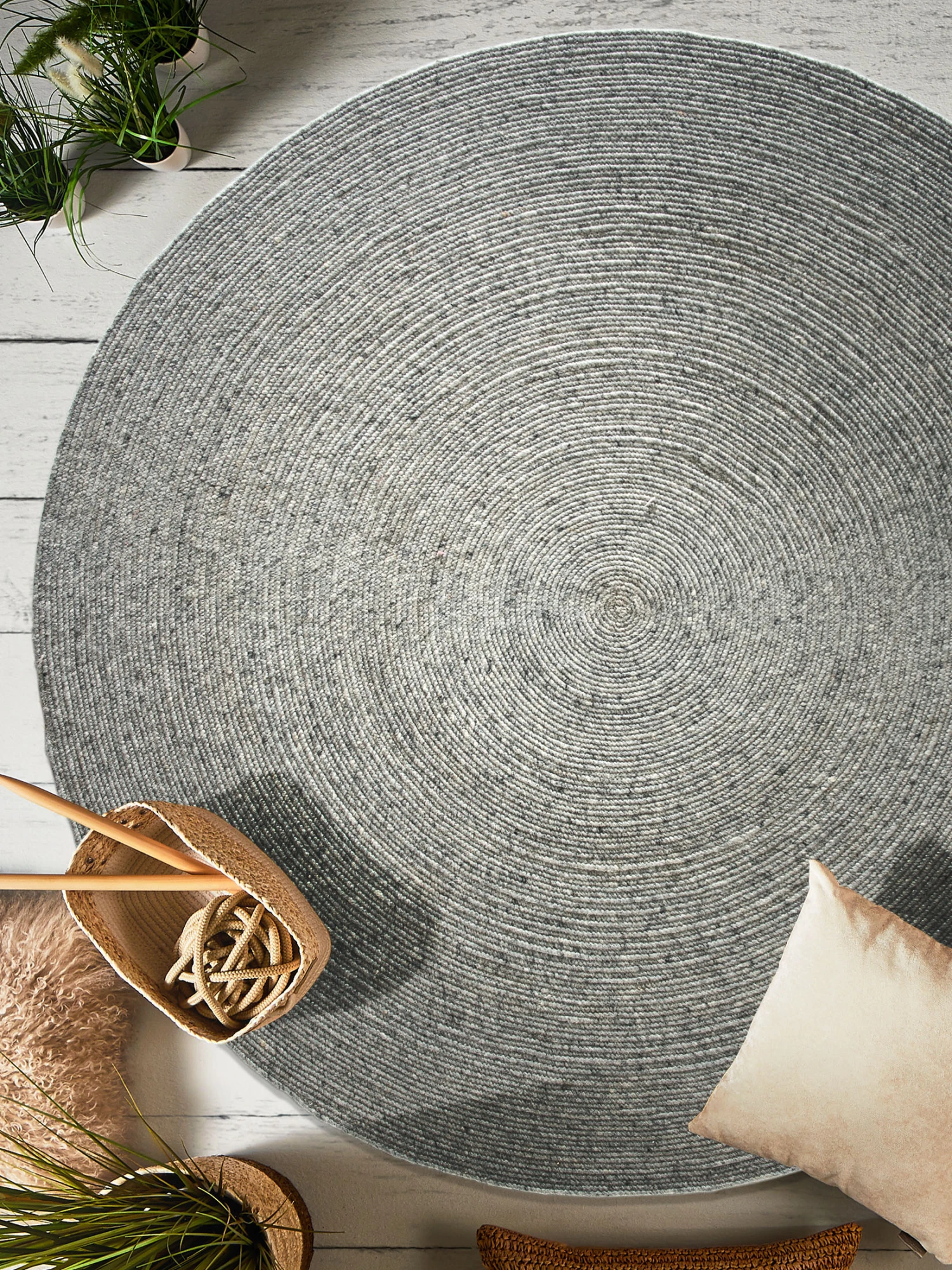 Woll-Teppich, Light Grey 3 Woll-Teppich, Light Grey