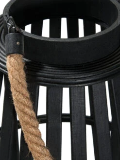 Laterne, Schwarz -Einrichtungsgeschäft BlackShine Laterne Schwarz 35x35x60 lup