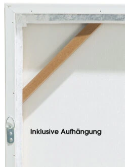 Leinwand-Druck-gerahmt, Hellgraublau -Einrichtungsgeschäft Bluera Druckgerahmt Hellblau Hellgraublau 50x70 ruk