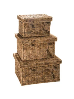 Box, Natur -Einrichtungsgeschäft BoxTrunk Box Hellbraun Natur set Stapel