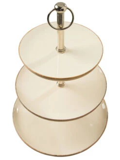 Deko-Etagere, Weiss -Einrichtungsgeschäft CakeStand DekoEtagere Weiss 30x30x48 oben per