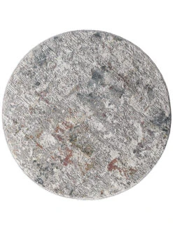 Vintage-Teppich, Dunkelgrau 7 Vintage-Teppich, Dunkelgrau -Einrichtungsgeschäft Calanthe VintageTeppich Grau Dunkelgrau 160rund pla