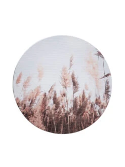 Leinwand Druck, Dunkelbeige -Einrichtungsgeschäft Canvas3er Bild Natur Grau Dunkelbeige 30rund pla