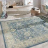Designer-Teppich, Blue Bell -Einrichtungsgeschäft Chainpura DesignerTeppich Hellblau BlueBell 250x300 mil