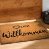Fußmatte, Herzlich Willkommen -Einrichtungsgeschäft Cochin Fussmatte Braun HerzlichWillkommen 45x75 mil