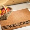 Fußmatte, Welcome -Einrichtungsgeschäft Cochin Fussmatte Braun Welcome 45x75 mil