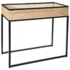Tisch, Schwarz/Beige -Einrichtungsgeschäft CoffeeTable Tisch Schwarz SchwarzBeige 30x60x50 per1