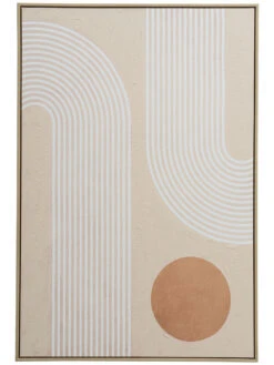 Leinwand-Druck-handbemalt, Hellbeige -Einrichtungsgeschäft Cornero Leinwandbild Beige Hellbeige 80x120 pla