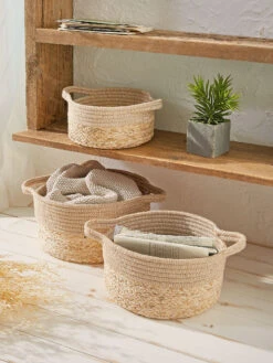 Korb, Beige -Einrichtungsgeschäft Cotirda Korb Beige mil