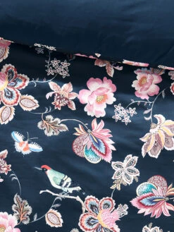 Renforcé-Bettwäsche, Navy -Einrichtungsgeschäft Dalina Bettwaesche Blau Navy 135x200 lup