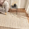 Woll-Teppich, Dunkelbeige 2 Woll-Teppich, Dunkelbeige -Einrichtungsgeschäft Damhus HandwebTeppich Beige Dunkelbeige 170x230 mil