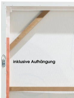 Leinwand-Druck-handbemalt, Beige/Braun -Einrichtungsgeschäft Doubleface Druckgerahmt Terra BeigeBraun 50x70 ruk