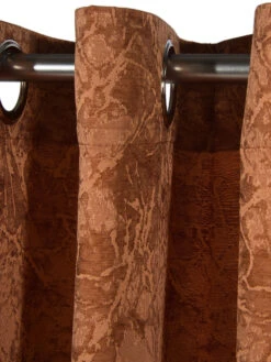 Ösenschal, Cognac -Einrichtungsgeschäft Eleonore Gardine Oesenschal Braun Cognac 140x245 lup1