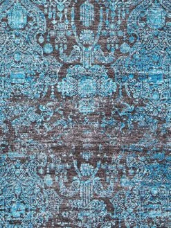 Vintage-Teppich, Ocean -Einrichtungsgeschäft Escape VintageTeppich Blau Ocean 160x230 lup