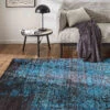 Vintage-Teppich, Ocean -Einrichtungsgeschäft Escape VintageTeppich Blau Ocean 160x230 mil