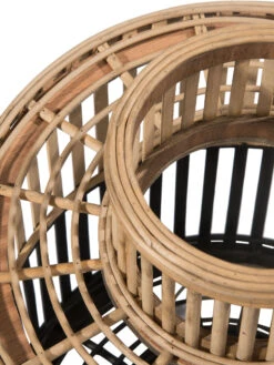 Laterne, Beige/Schwarz 8 Laterne, Beige/Schwarz -Einrichtungsgeschäft Fargosa Laterne Beige BeigeSchwarz 31x31x39 lup1