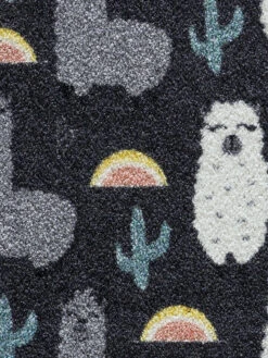 Fußmatte, Lama All Over -Einrichtungsgeschäft Fashion Fussmatte grau LamaAllOver 50x80 lup