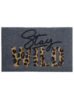 Fußmatte, Stay Wild -Einrichtungsgeschäft Fashion Fussmatte grau StayWild 50x80 pla
