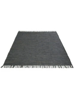 Baumwoll-Teppich, Anthrazit -Einrichtungsgeschäft Froesunda BaumwollTeppich Dunkelgrau Anthrazit 170x240 fper