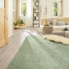 Baumwoll-Teppich, Green -Einrichtungsgeschäft Froesunda BaumwollTeppich Hellgruen Green 170x240 mil
