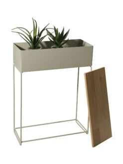 Pflanztopf, Beige -Einrichtungsgeschäft HighPlants Pflanztopf Grau 18x45x60 per2