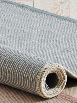 Flachgewebe-Teppich, Gletscher -Einrichtungsgeschäft Hoegland Handwebteppich blau gletscher lup