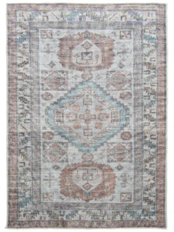 Vintage-Teppich, Blau -Einrichtungsgeschäft Jampur VintageTeppich Grau Blau 160x230 pla