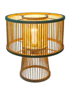 Tischleuchte, Bambus -Einrichtungsgeschäft Kadoma Tischleuchte Beige Bambus 30x30x30 per1