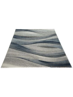 Moderner Teppich, Blau -Einrichtungsgeschäft Kaleidoskop ModernerTeppich Grau Blau 240x340 fper