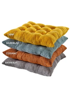 Stuhlkissen, Senf -Einrichtungsgeschäft Kalle Sitzkissen div stapel 1