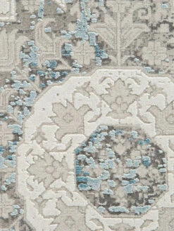 Vintage-Teppich, Bleu -Einrichtungsgeschäft Kingfield VintageTeppich Blau Bleu 200x290 lup