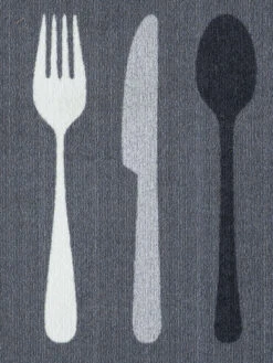 Fußmatte, Bon Appetit -Einrichtungsgeschäft Kitchen Fussmatte Grau BonAppetit 50x150 lup