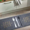 Fußmatte, Bon Appetit -Einrichtungsgeschäft Kitchen Fussmatte Grau BonAppetit 50x150 mil