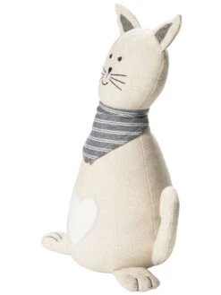 Figur, Beige -Einrichtungsgeschäft Kitty Tuerstopper Beige 13x14x30 per2
